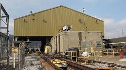 Rail Car Rotaside Dumper Facility with two lines